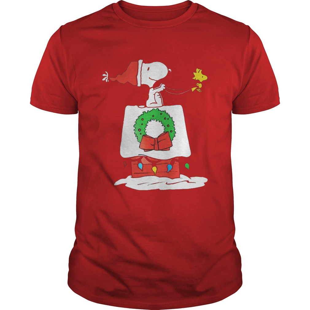 Snoopy rides Woodstock Christmas house shirt