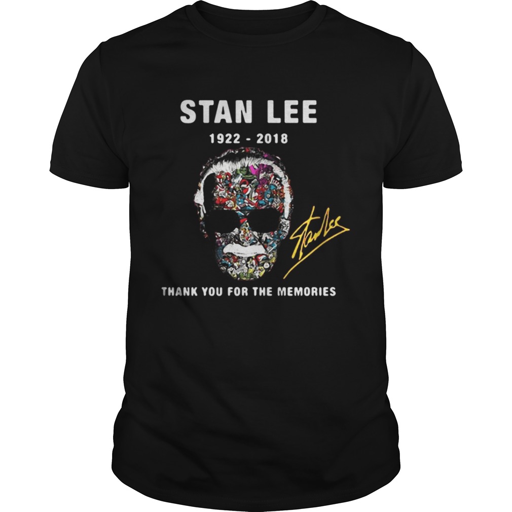 Stan Lee 1922 2018 thank you for the memories shirt
