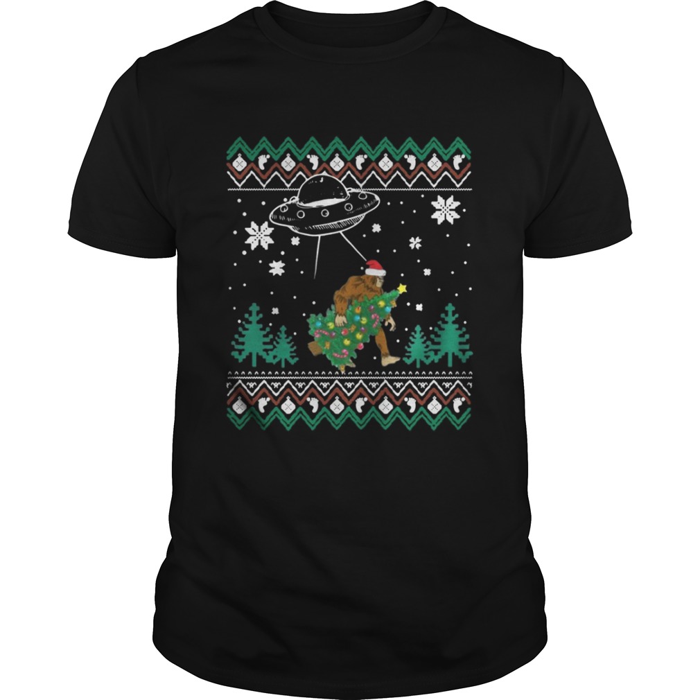 Bigfoot Christmas Tree Bigfoot Decoration Christmas Sweater