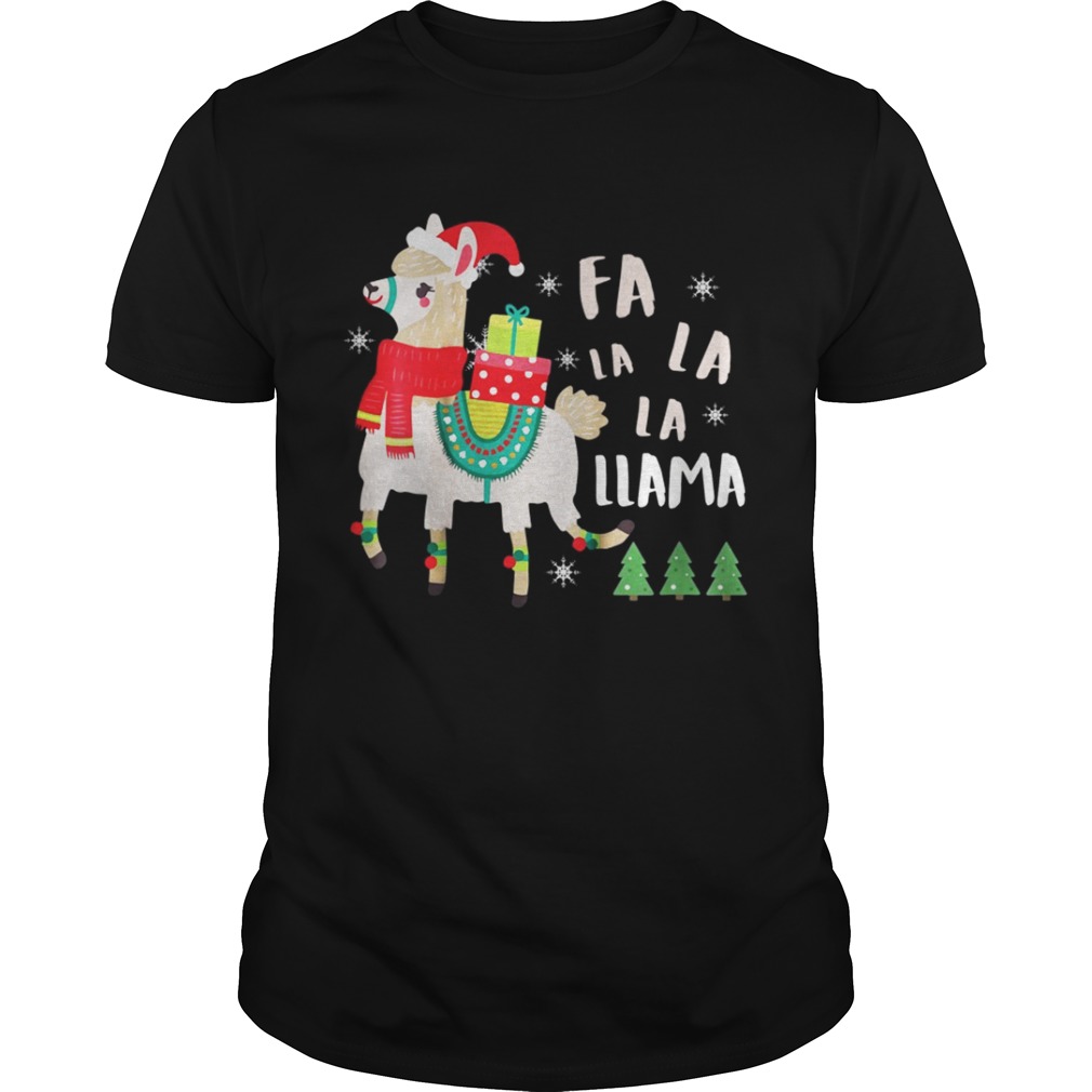 Fa La La La Llama Cute Llama Christmas Shirt