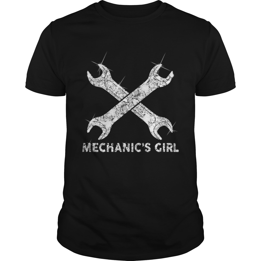 Glitter wrenches mechanic’s girl shirt