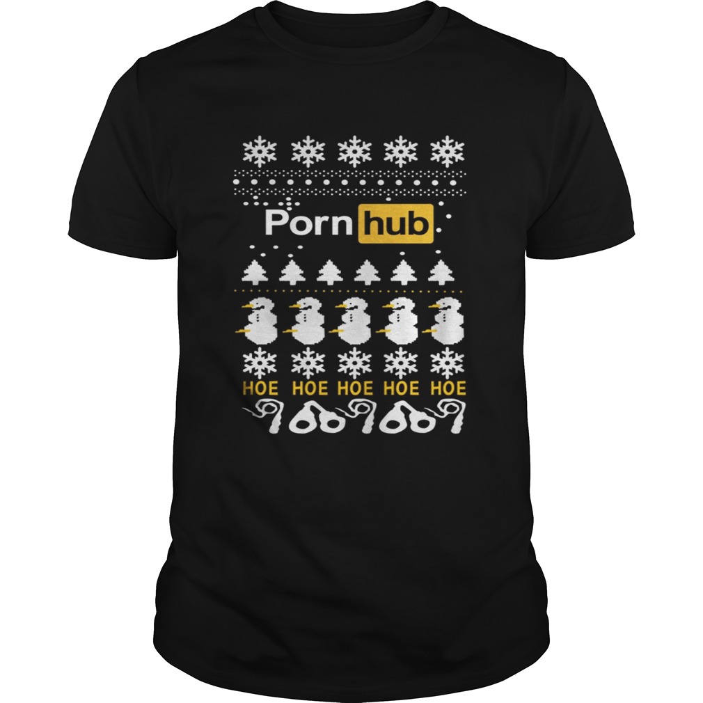 Official Porn hub hoe hoe hoe hoe christmas shirt