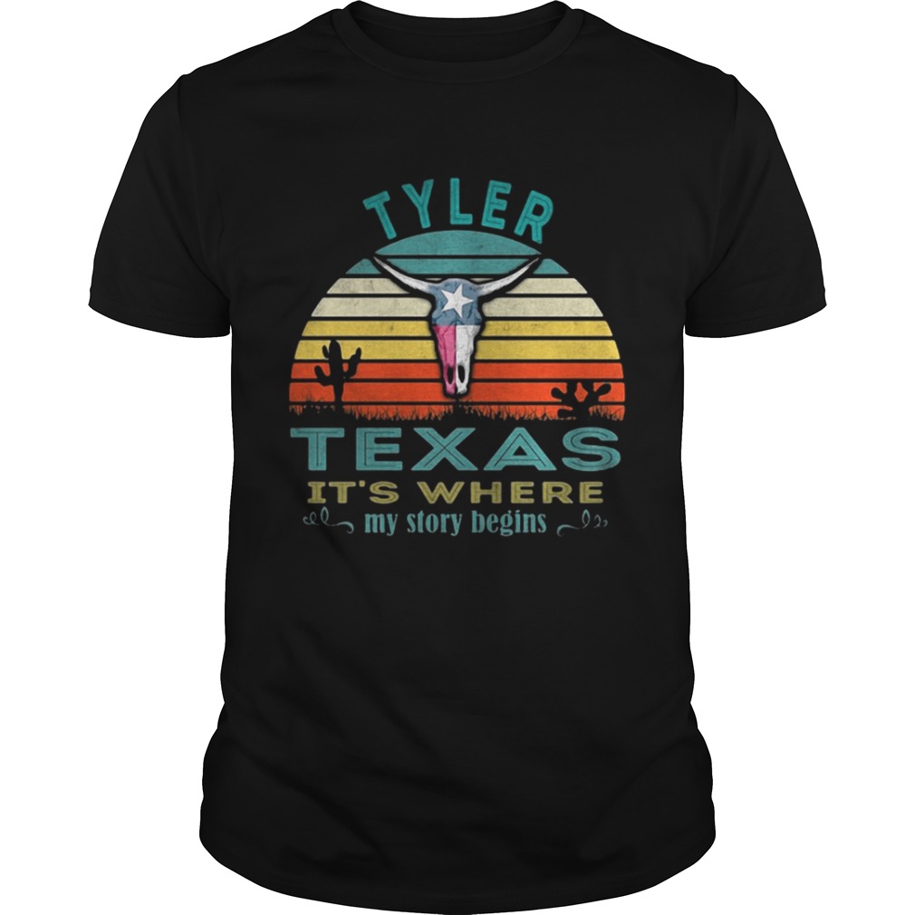 Tyler Texas it’s where my story begins sunset shirt