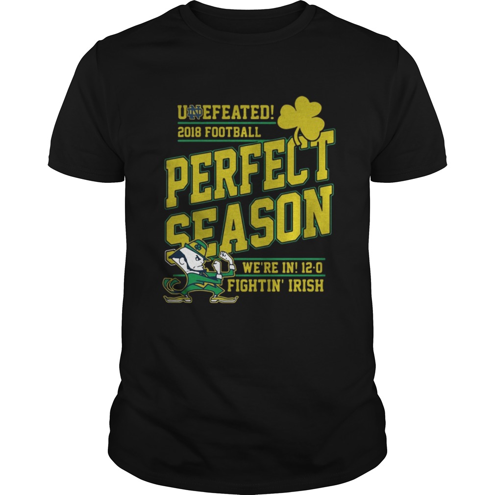 Undefeated 2018 Football Perfect Season We’re In 12-0 Fighting’ Irish shirt