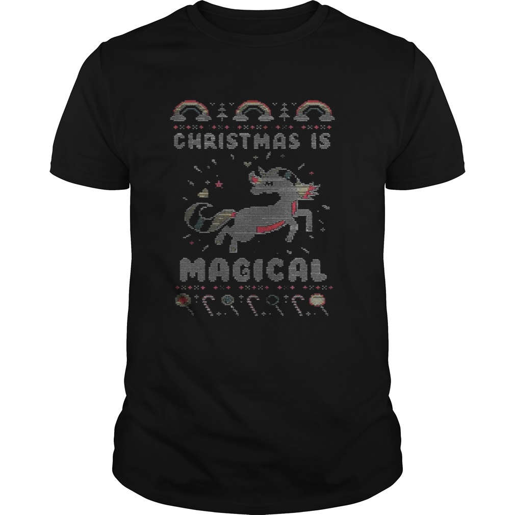 Unicorn Christmas is magical sweat shirt