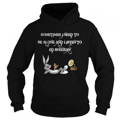 Hoodie Sometimes I Need To Be Alone And Listen To Ed Sheeran Shirt