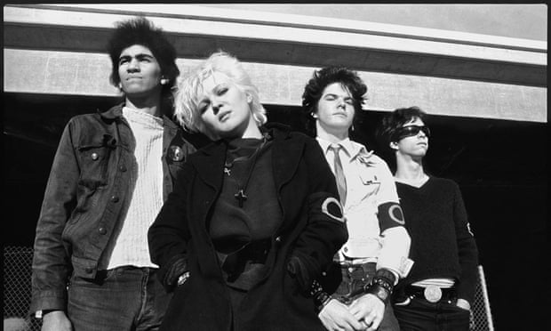 Germs, with Laura Doom front, and Darby Crash second right.