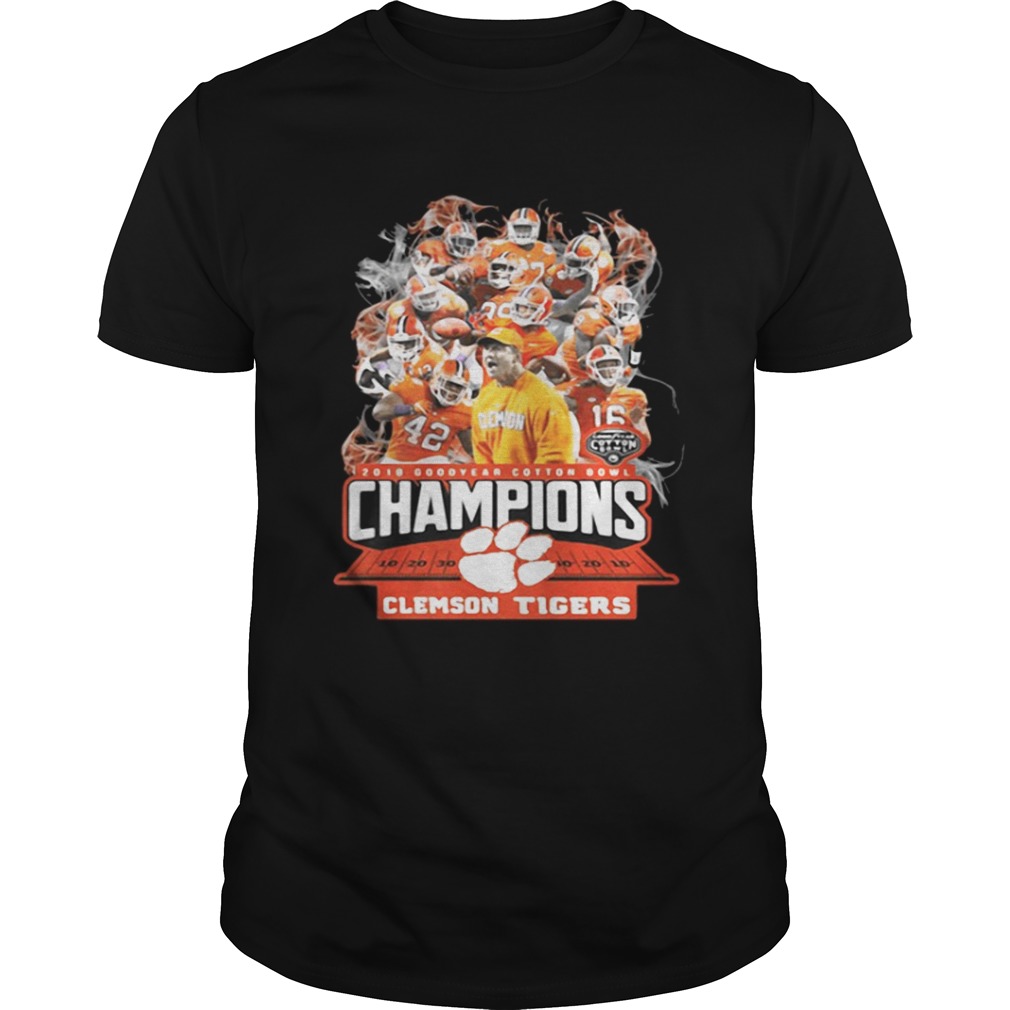 2019 doffer cotton bowl champions clemson tigers football shirt