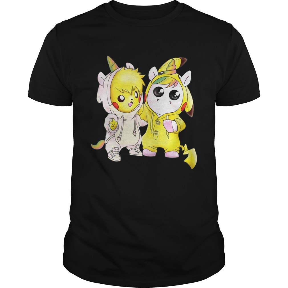 Baby Pikachu and unicorn shirt