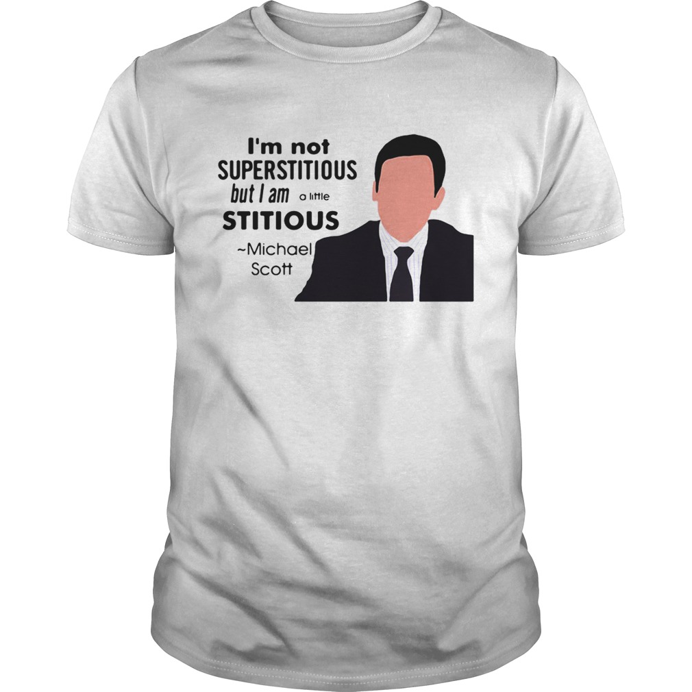 But I Am A Little Stitious Men's T-ShirtThe Office I'm Not Superstitious