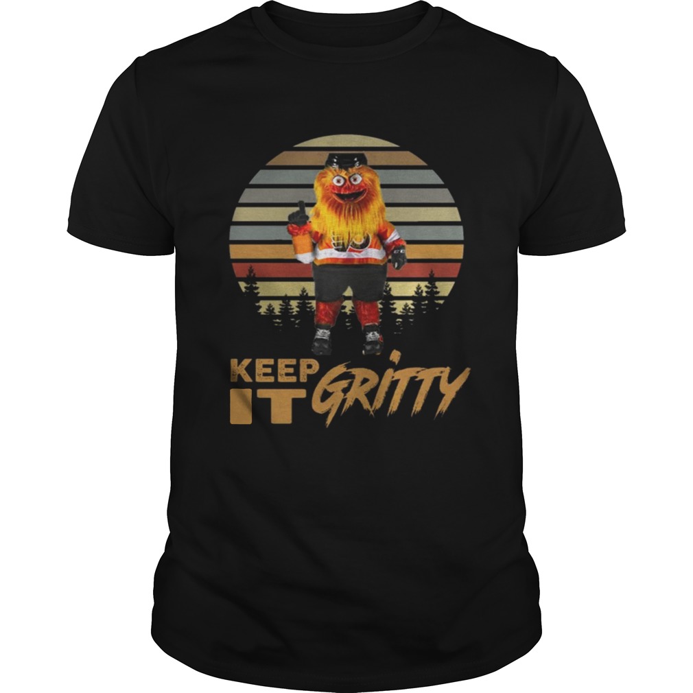Keep It Gritty Flyers Mascot Vintage Shirt