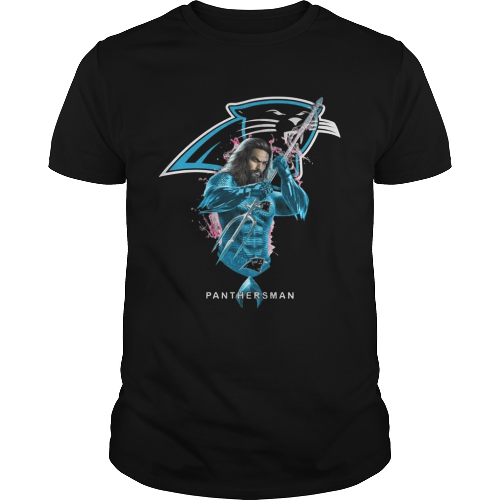 Panthersman Aquaman And Panthers Football Team T-Shirt