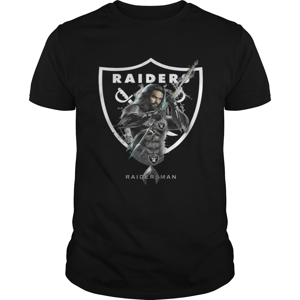 Raidersman Aquaman And Raiders Football Team T-Shirt