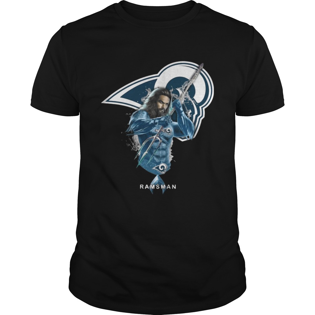 Ramsman Aquaman And Rams Football Team T-Shirt