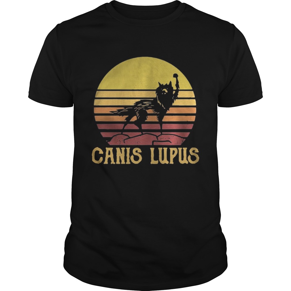 Wolf Canis lupus vintage shirt