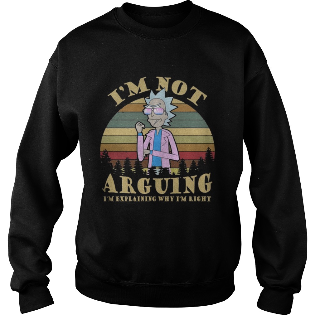 Rick And Morty Vintage – I'm Not Arguing I'm Explaining Why I'm Right Shirt - Kingteeshop