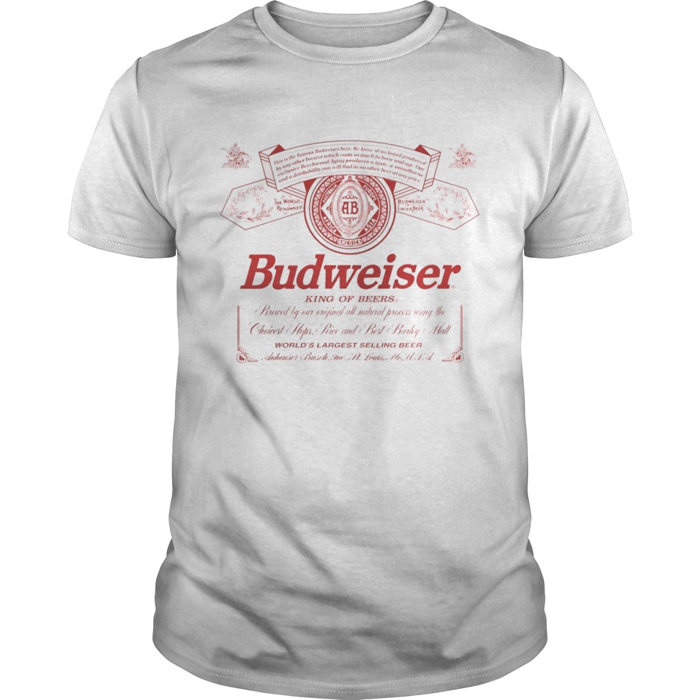 Budweiser King of beers shirt
