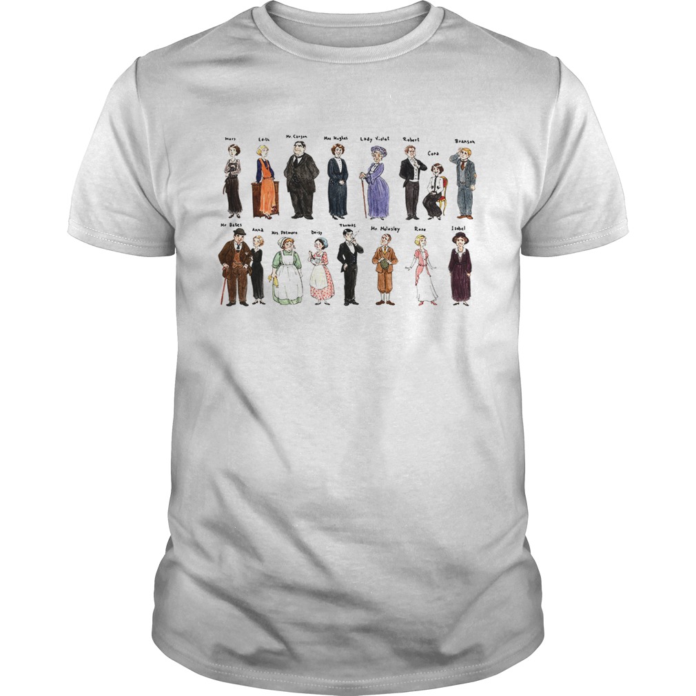 Downton Abbey characters shirt
