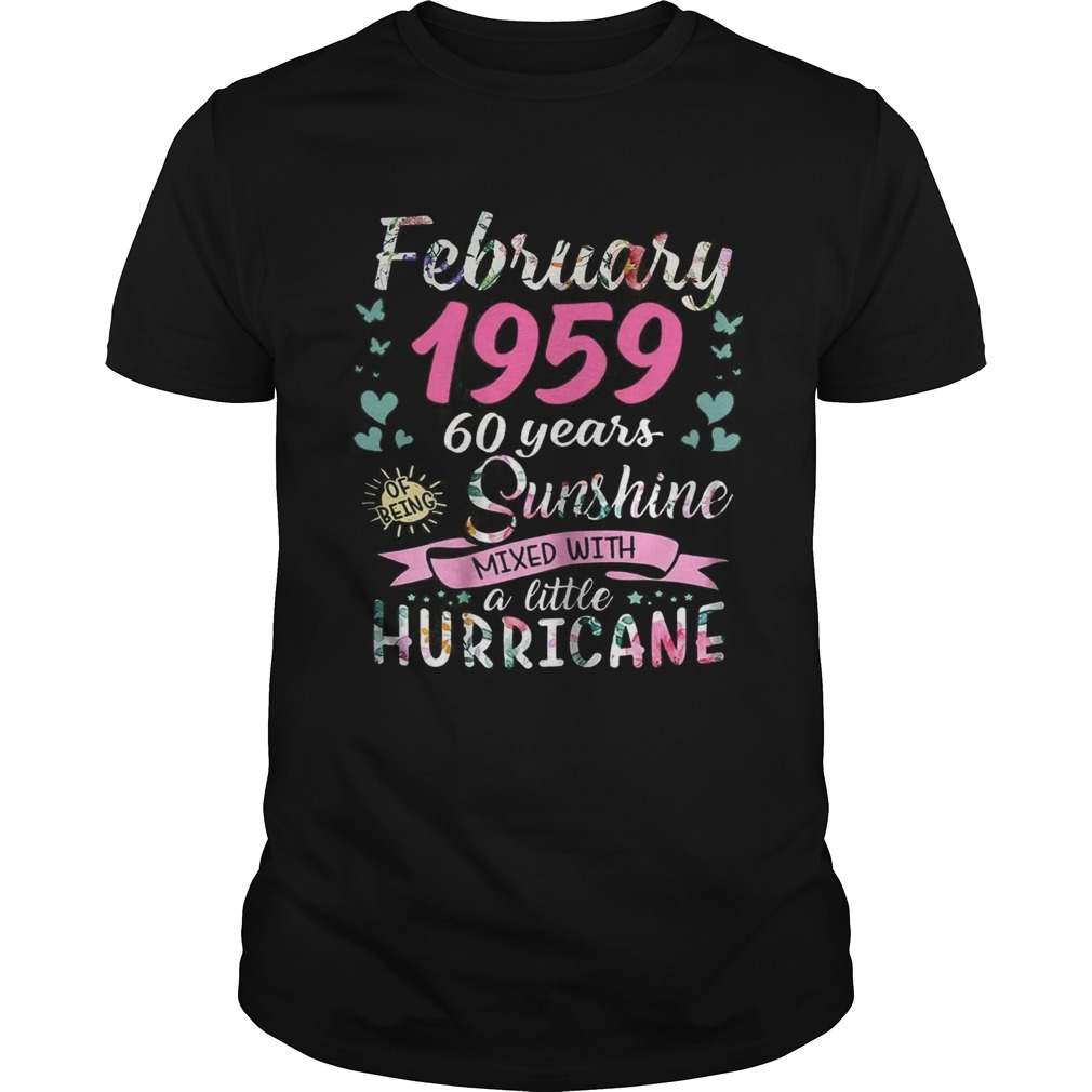 February 1959 60 years sunshine mixed with a little hurricane shirt