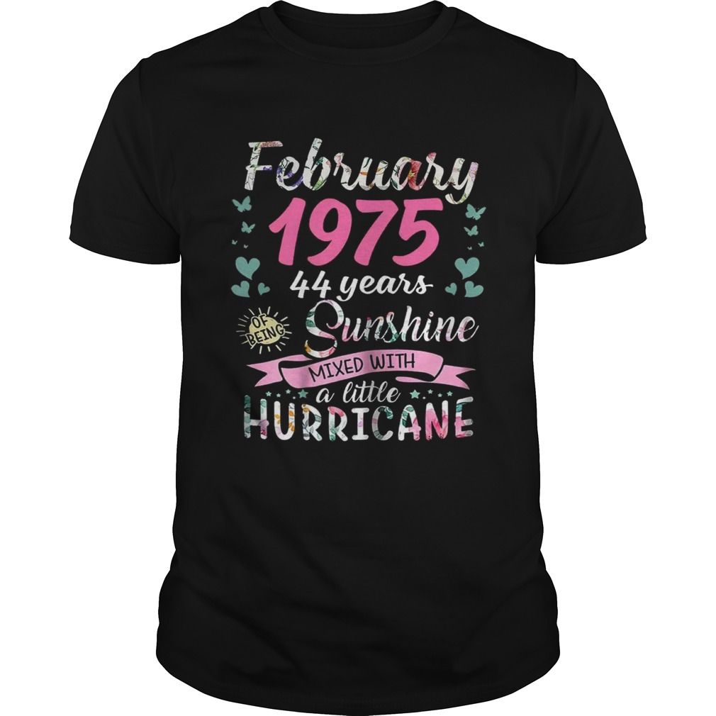February 1975 44 years sunshine mixed with a little hurricane shirt