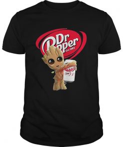 Guys Groot hugging Dr Pepper shirt