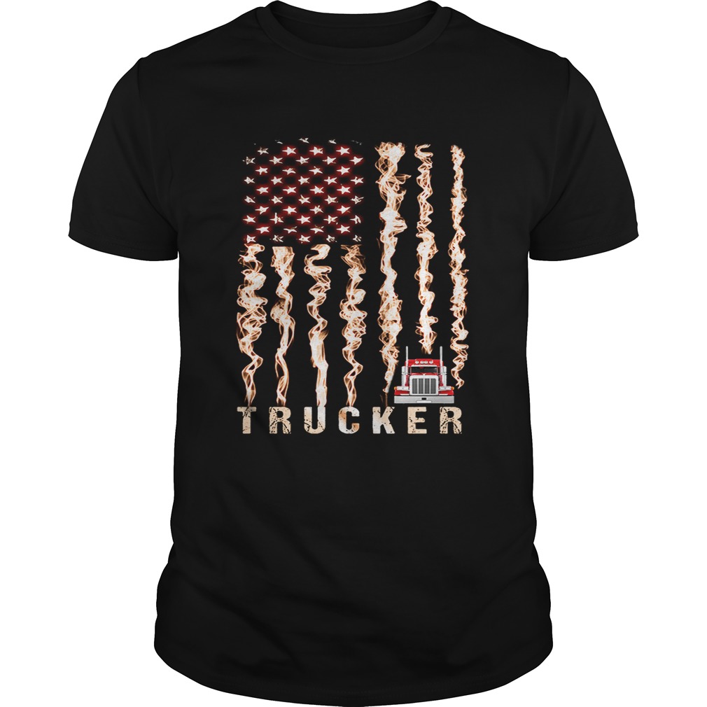Proud Trucker flag shirt