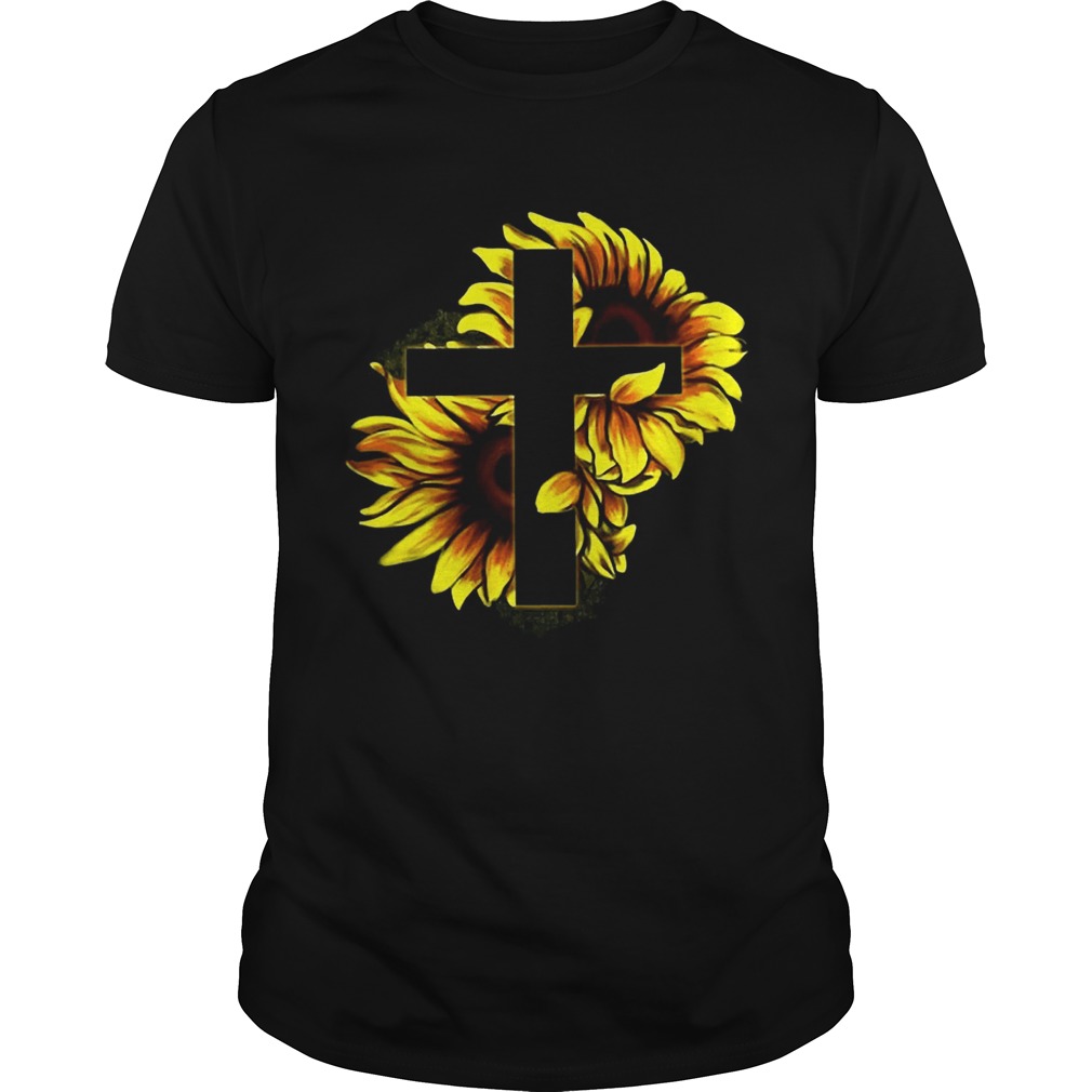 Sunflower Christian Cross shirt