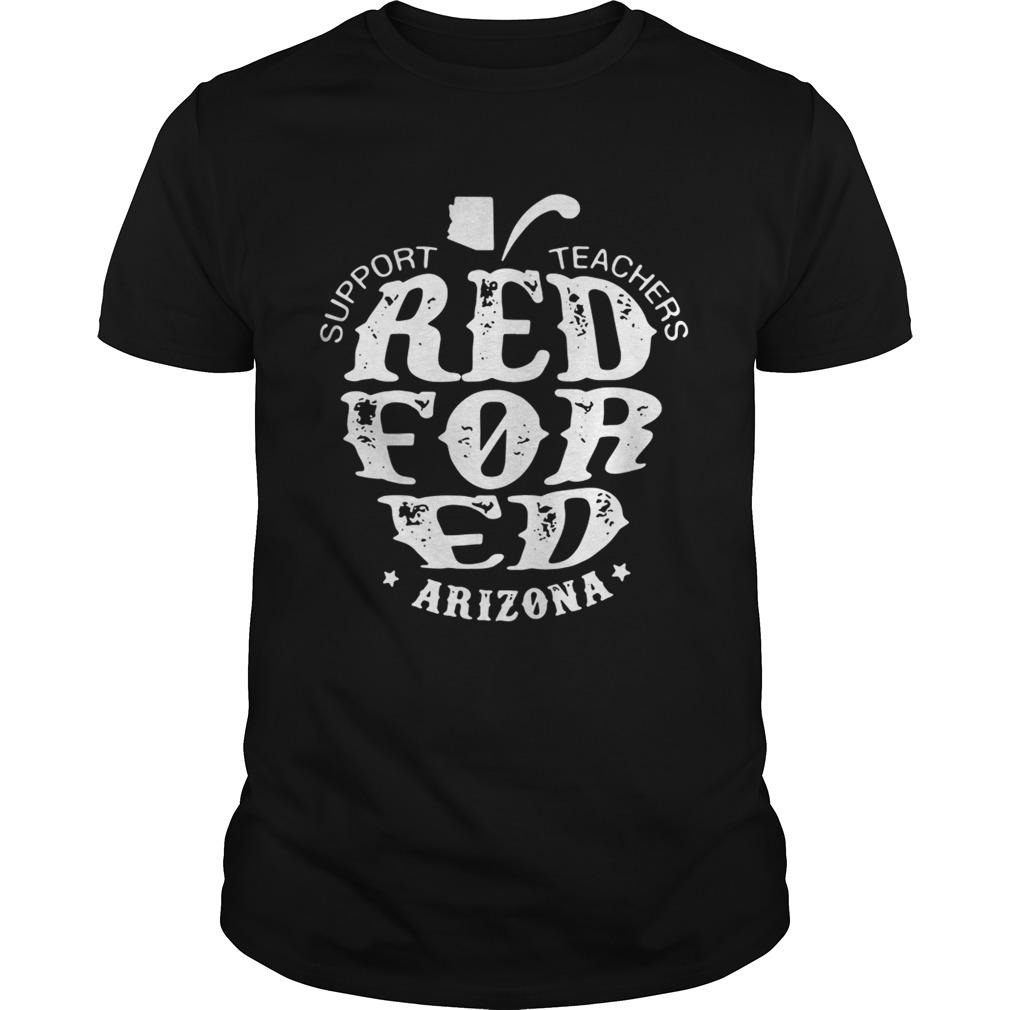 Support Teachers Apple RedForEd Arizona shirt