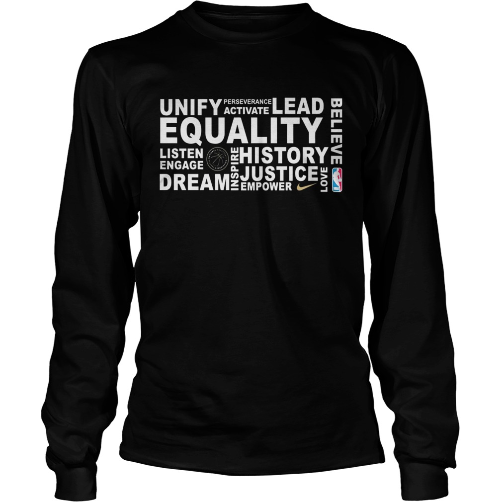 Stuiteren optillen Tienerjaren Unify perseverance activate lead believe equality listen shirt - Kingteeshop