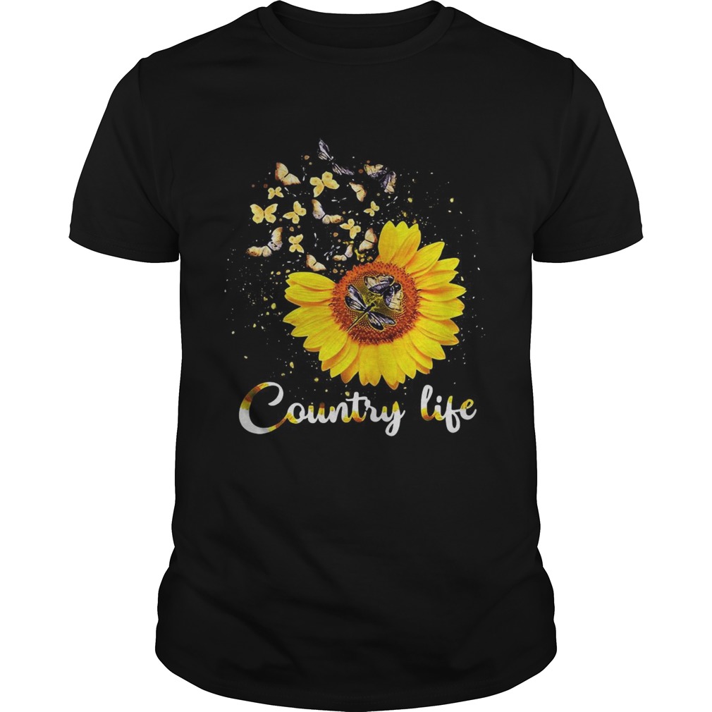 Butterfly Sunflower Country life shirt