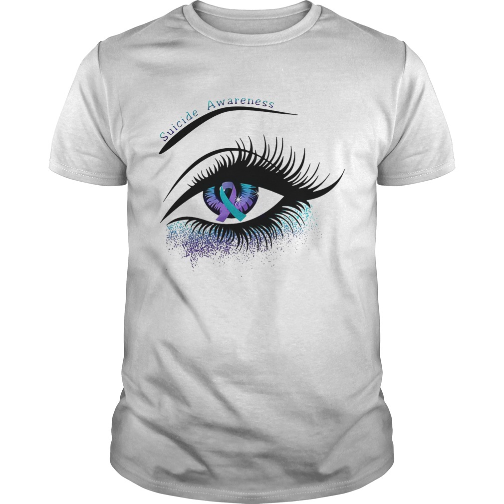 Cancer suicide awareness in the eye shirt