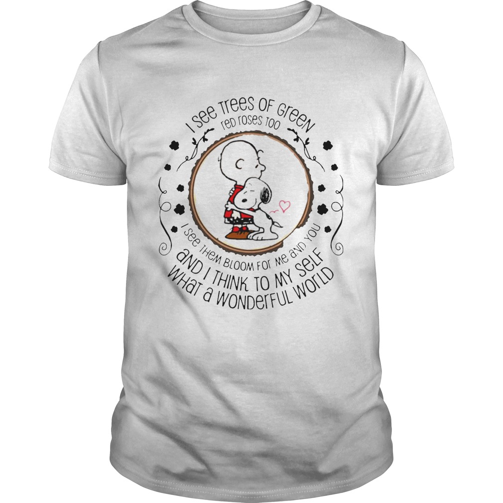 Louis Armstrong What A Wonderful World Snoopy Peanut Gift Shirt