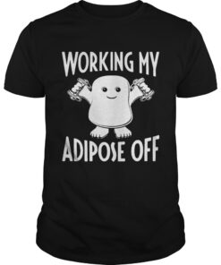 Guys Official Doctor Who Working My Adipose Off Shirt