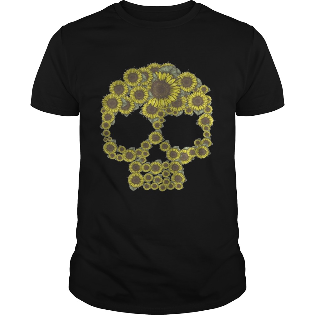 Sunflower skull shirt