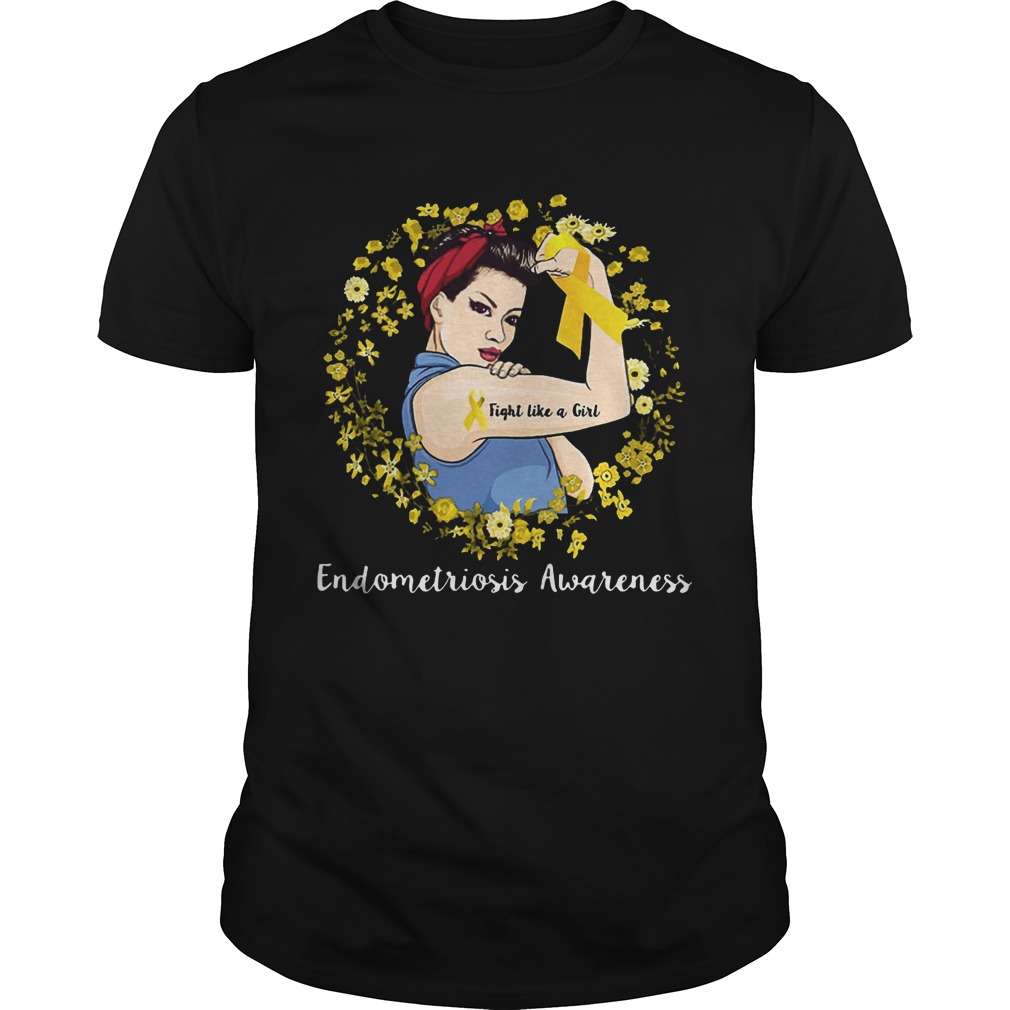 Yellow Endometriosis Awareness Women Shirt