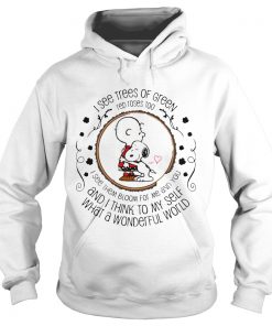 Hoodie Louis Armstrong What A Wonderful World Snoopy Peanut Gift Shirt