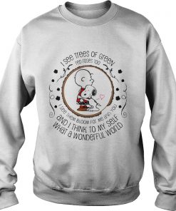 Sweatshirt Louis Armstrong What A Wonderful World Snoopy Peanut Gift Shirt