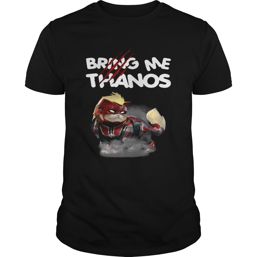 Captain Marvel’s cat bring me Thanos shirt
