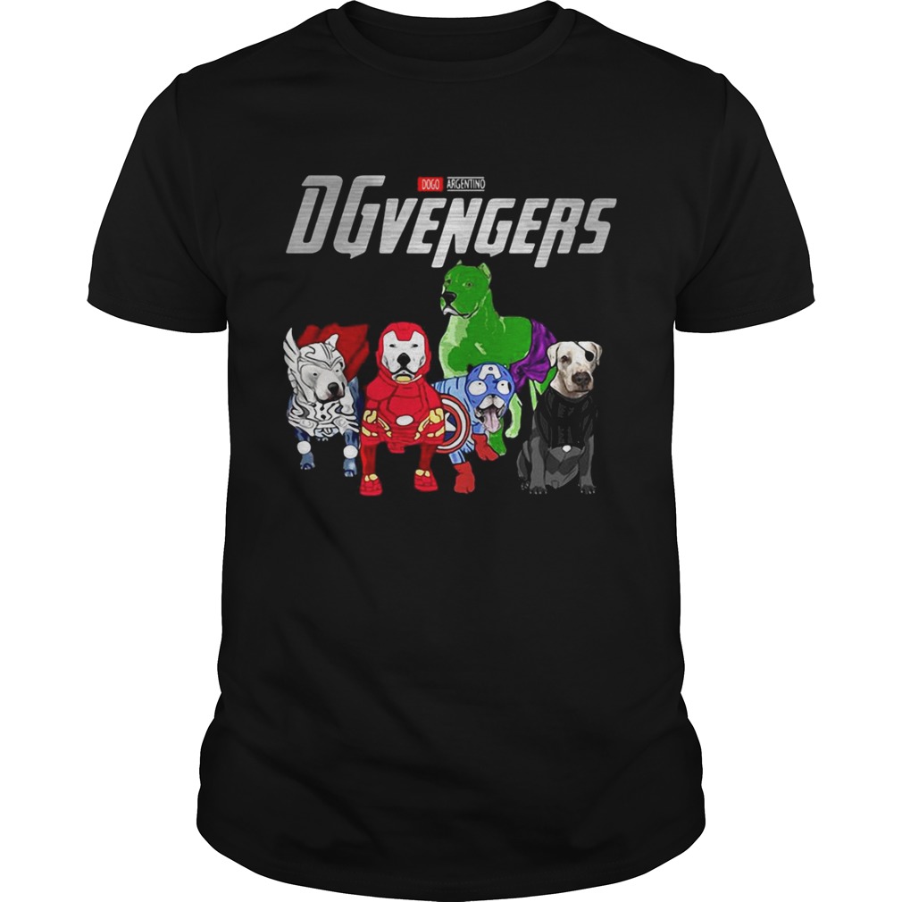 Dogo Argentino DGvengers Avengers endgame shirts
