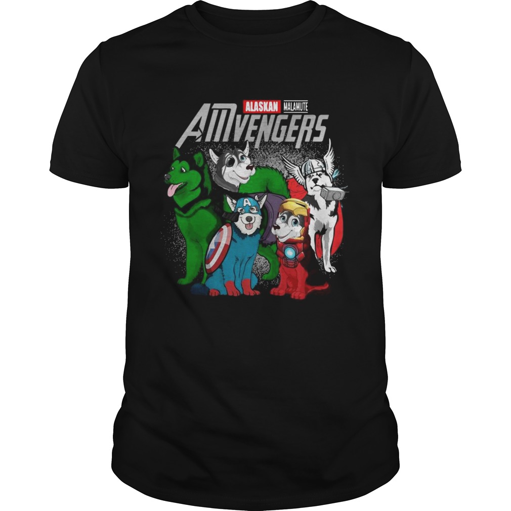 Alaskan Malamute AMvengers Marvel Endgame tshirt