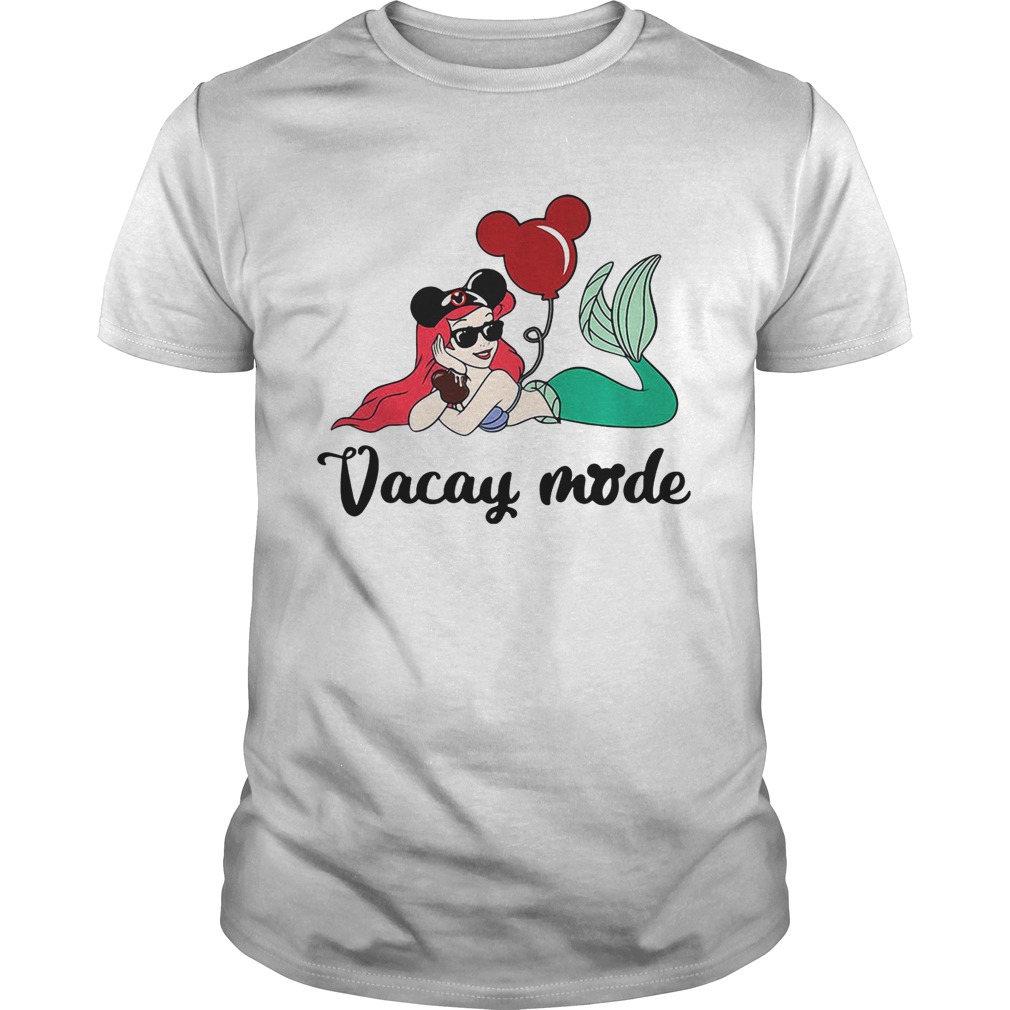 Ariel The Little Mermaid loves Mickey Mouse vacay mode shirt