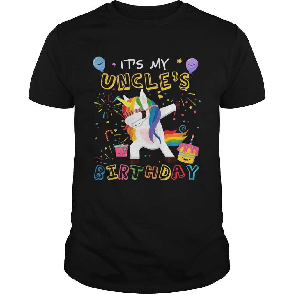Awesome It’s My Uncle’s Birthday Funny Kid T-Shirt