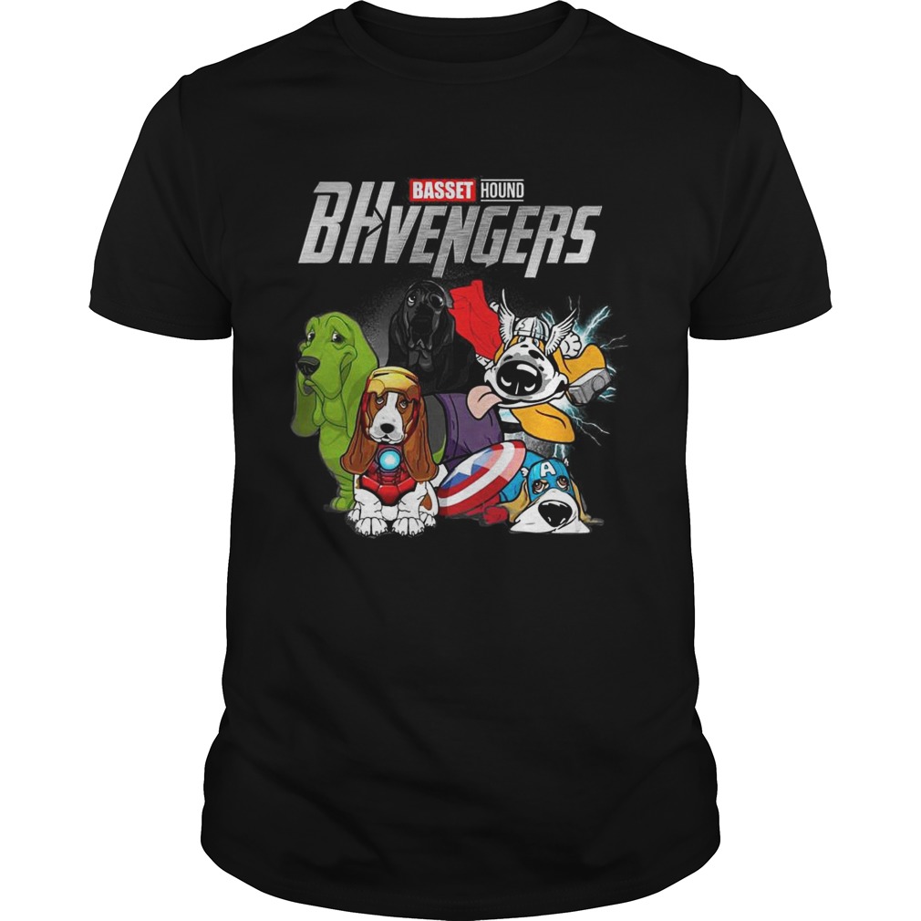 Basset Hound BHvengers Marvel Avengers tshirts