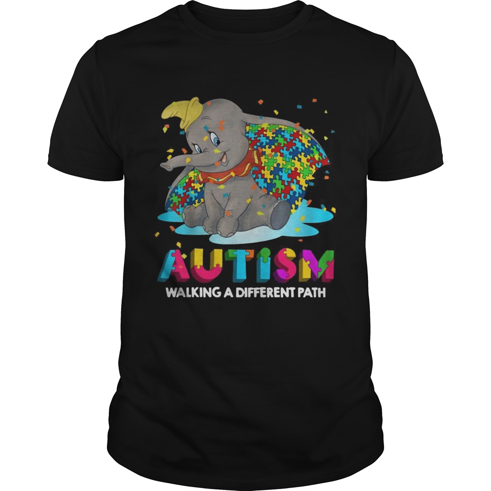 Elephant autism walking a different path shirt