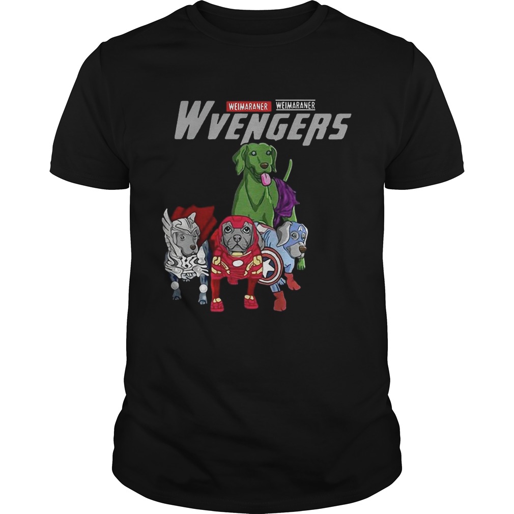 Marvel Avengers Weimaraner Wvengers tshirt