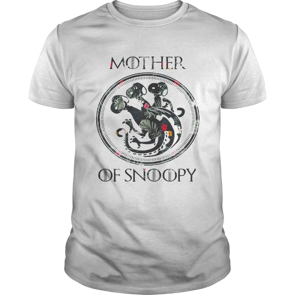 Mother of snoopy floral tshirt