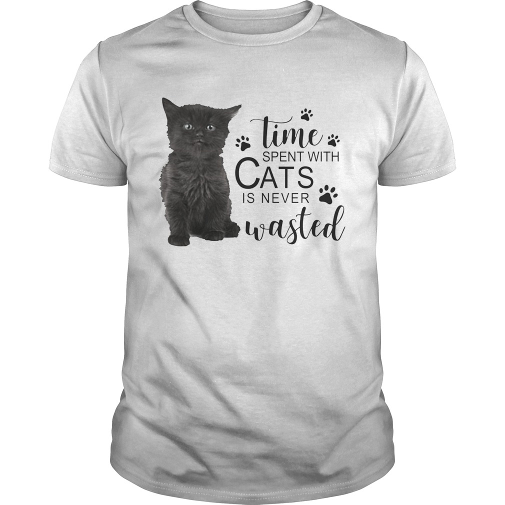 Time spent with cats is never wasted shirt