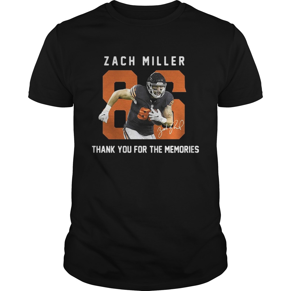 Zach Miller thank you for the memories tshirt