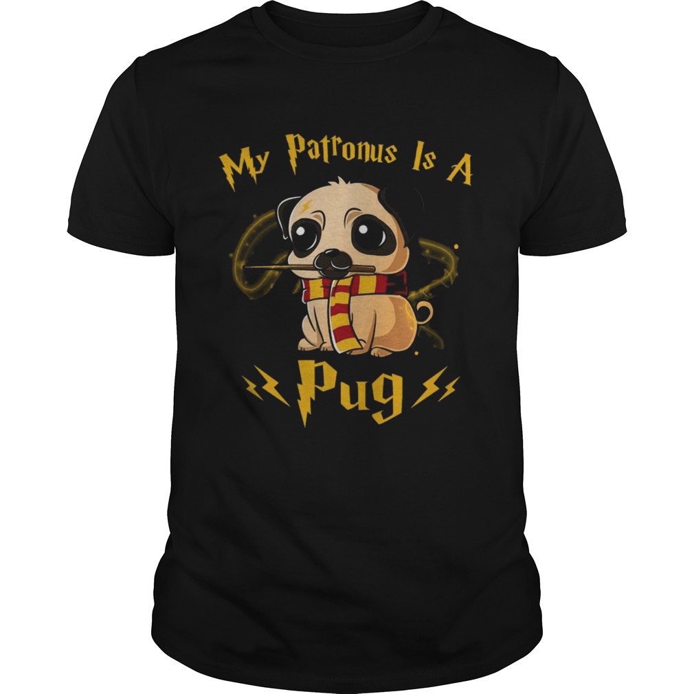 Harry potter my patronus is a Pug t-shirt