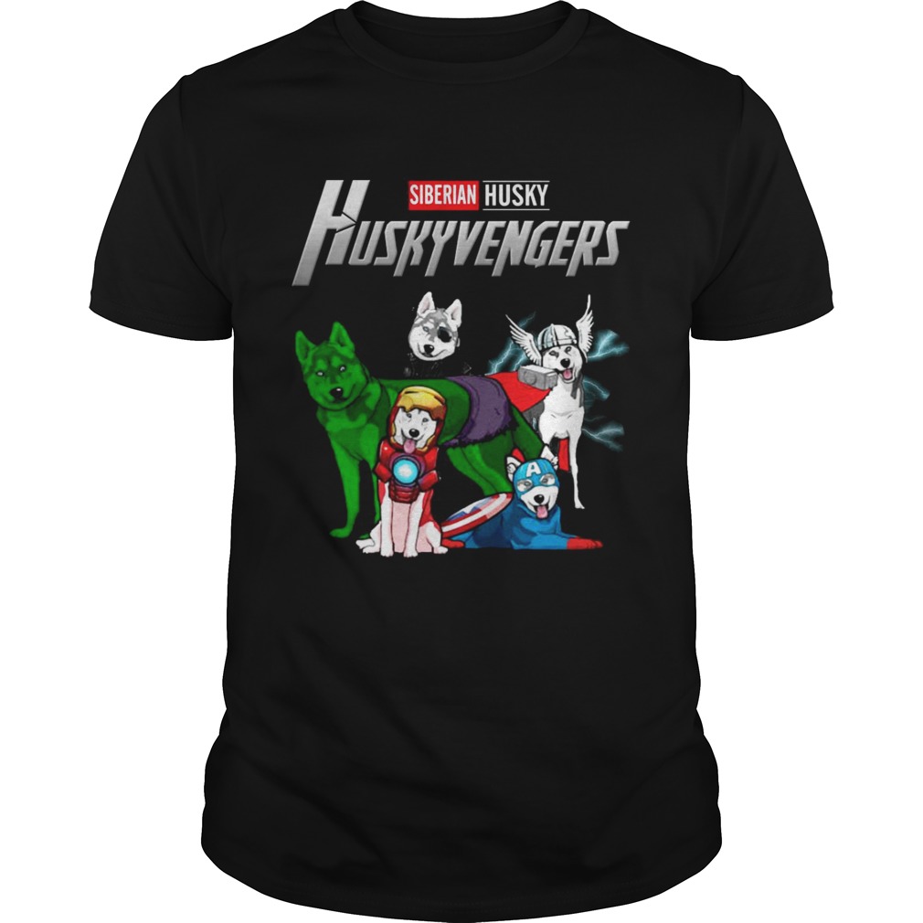 Siberian Husky Huskyvengers Avengers Endgame t-shirts